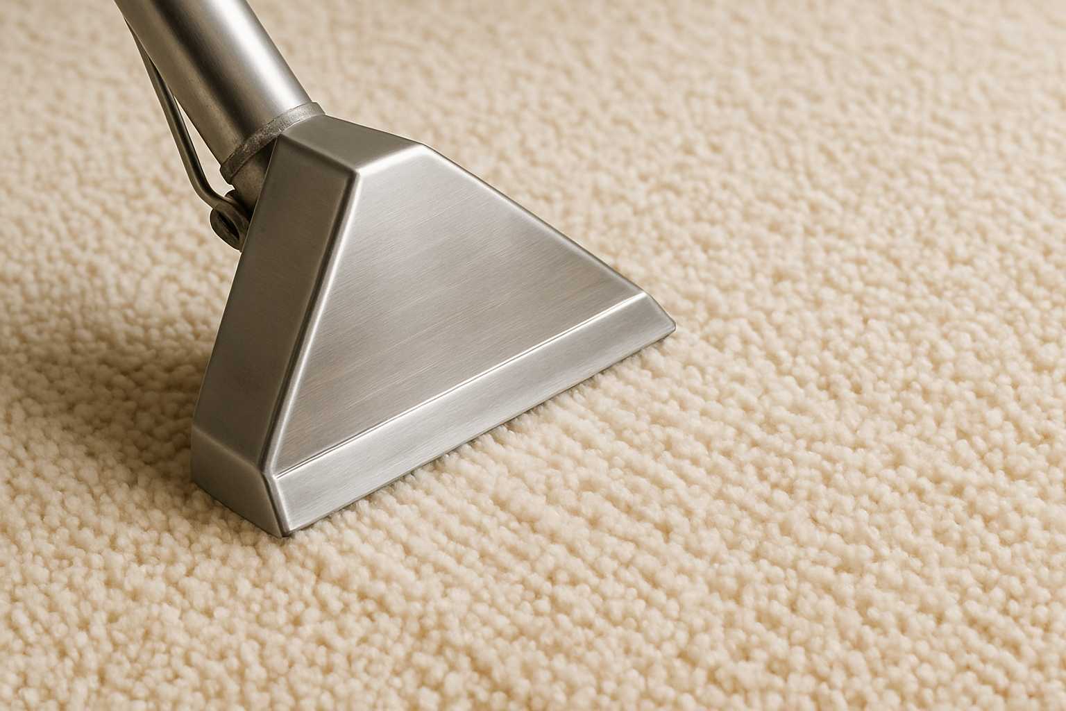 Professional carpet cleaning close-up
